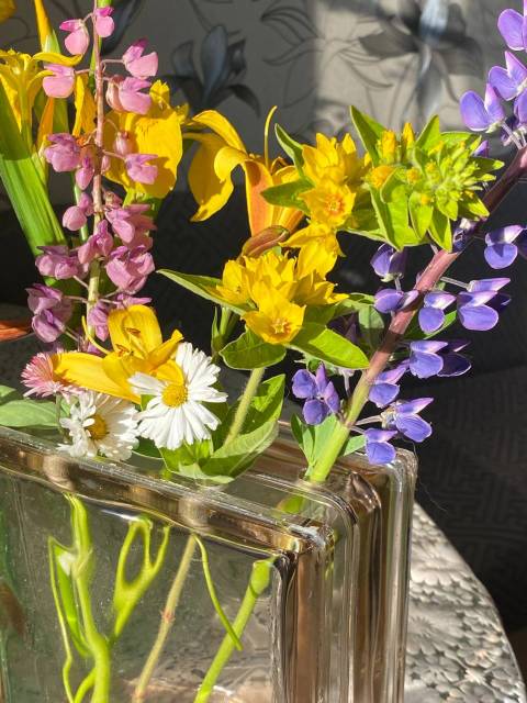  из винтажного стеклоблока