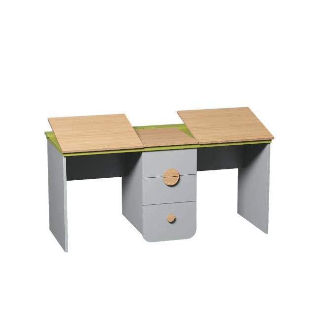 Рабочий стол Markes для двоих с круглой ручкой