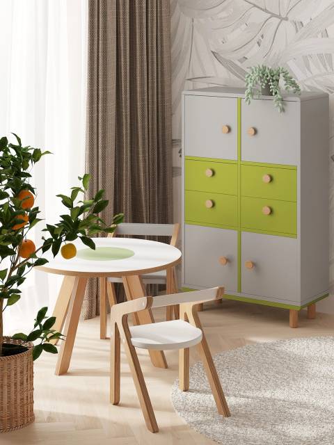 Стеллаж вертикальный Miro из 6 ячеек