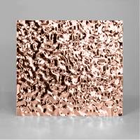 Нержавеющая сталь Декоративная нержавеющая сталь 3D Mirror Water Ripple Small Rose