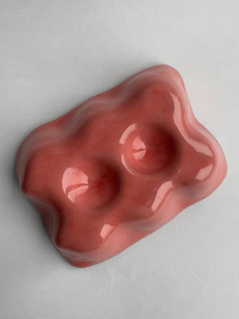 Керамическая подставка для 2-х яиц