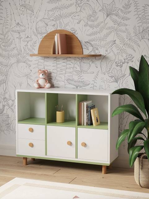 Стеллаж горизонтальный Miro из 6 ячеек