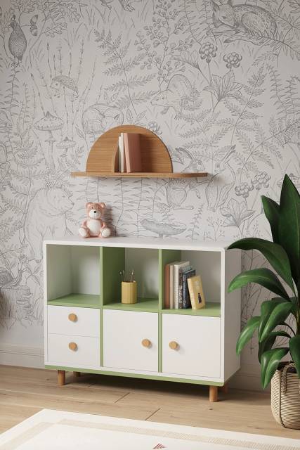 Стеллаж горизонтальный Miro из 6 ячеек