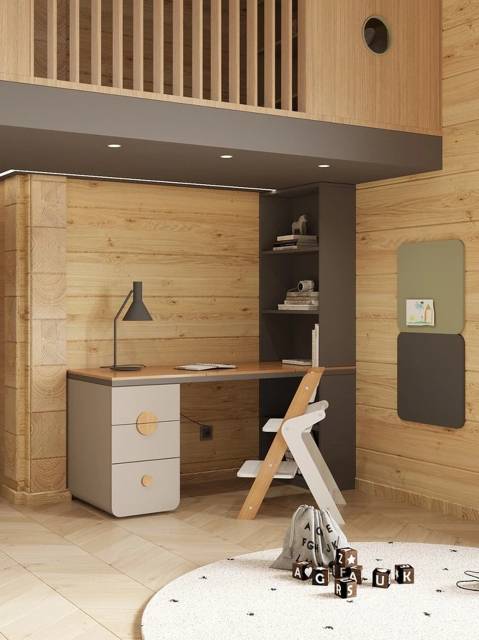 Рабочий стол Markes с круглой ручкой