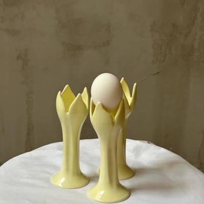 Butter Tulip candlestick