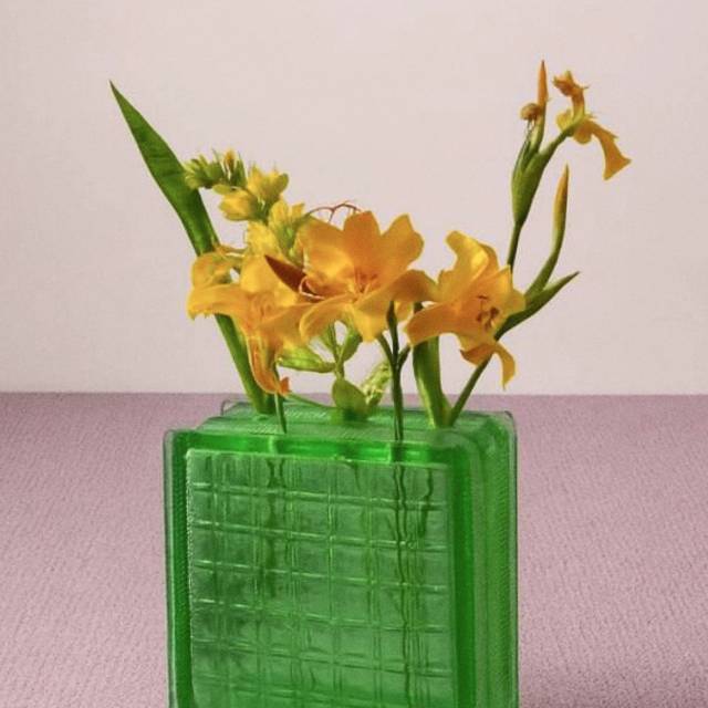  из винтажного стеклоблока