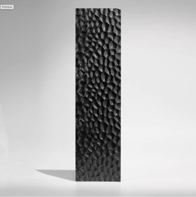 Декоративная нержавеющая сталь 3D Matt Dragon skin Black Middle