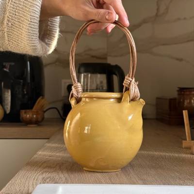 Чайник "Манго" с ручкой из эко-лозы, 850 мл