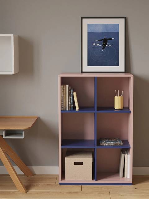 Стеллаж вертикальный Miro из 6 ячеек