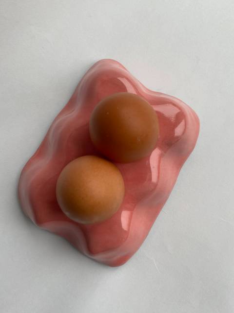 Керамическая подставка для 2-х яиц