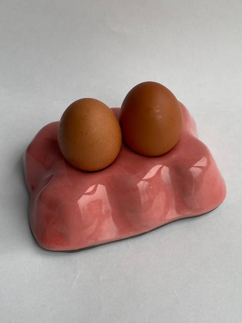 Керамическая подставка для 2-х яиц