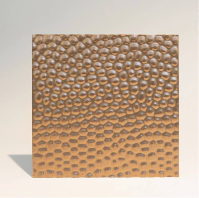 Декоративная нержавеющая сталь 3D Matt Honeycombs Rose Gold Middle А