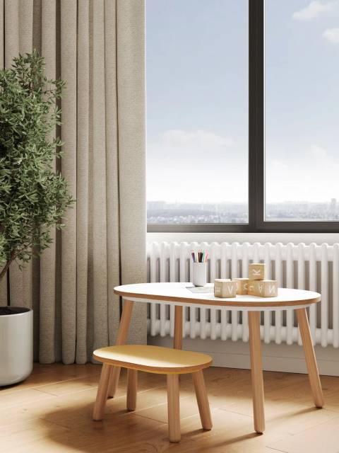 Растущий табурет Montessori