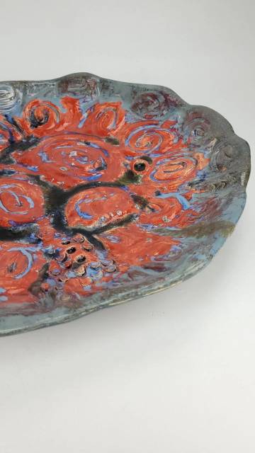 Красные цветы