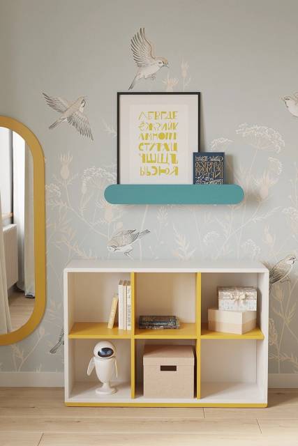 Стеллаж горизонтальный Miro из 6 ячеек