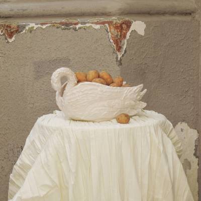 Meringue Swan bowl big