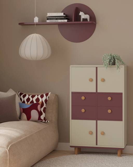 Стеллаж вертикальный Miro из 6 ячеек